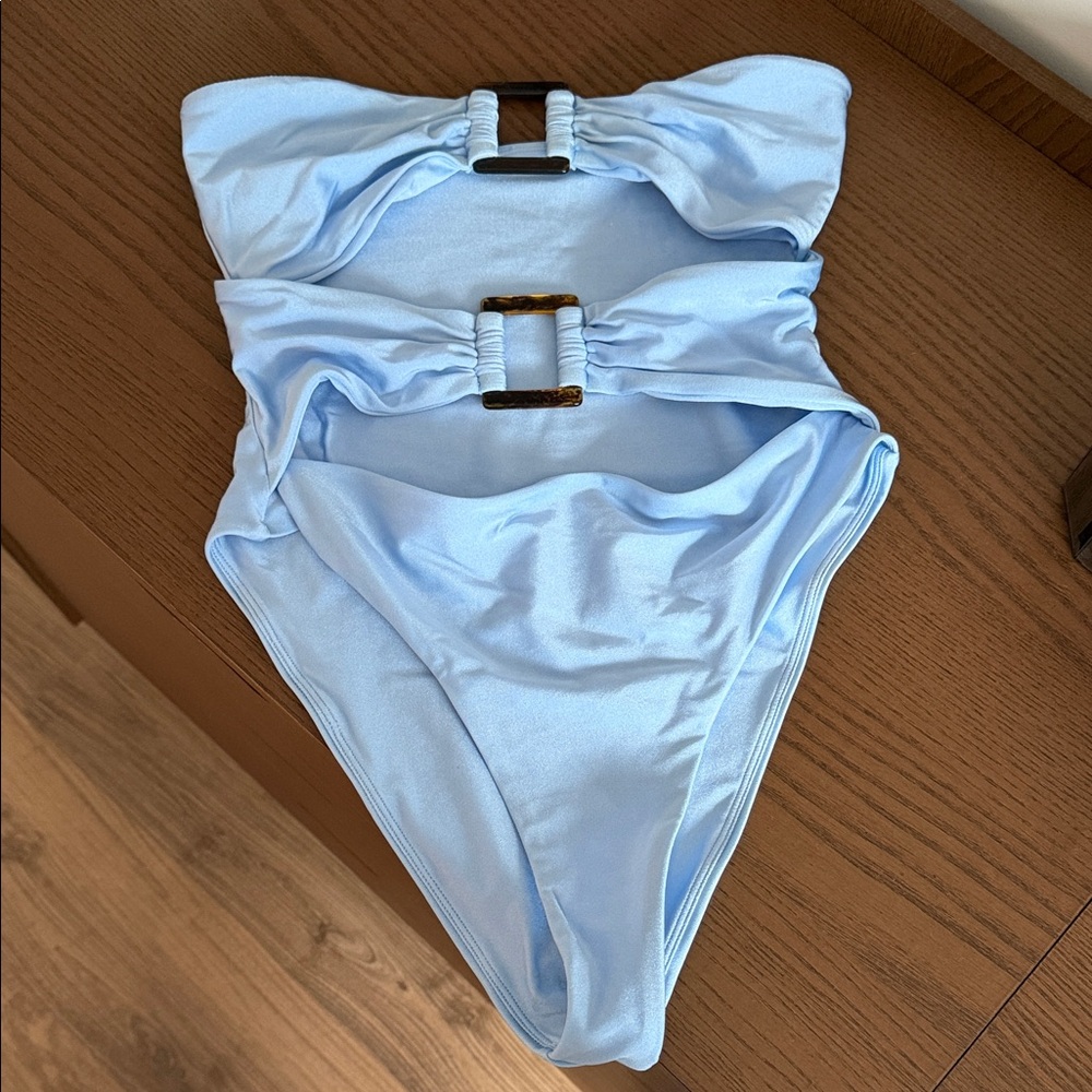 Light Blue One Piece Swimsuit